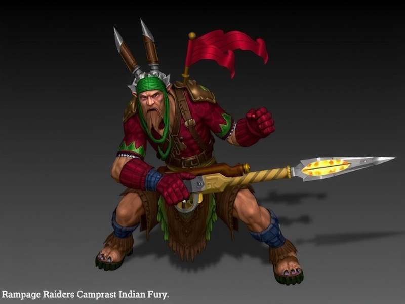 Combat system demonstration Rampage Raiders Indian Fury Combat Mechanics